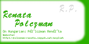 renata polczman business card